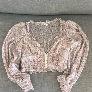 For Love and Lemons Floral Top worn once